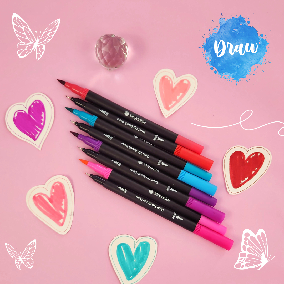 Marcadores doble punta 