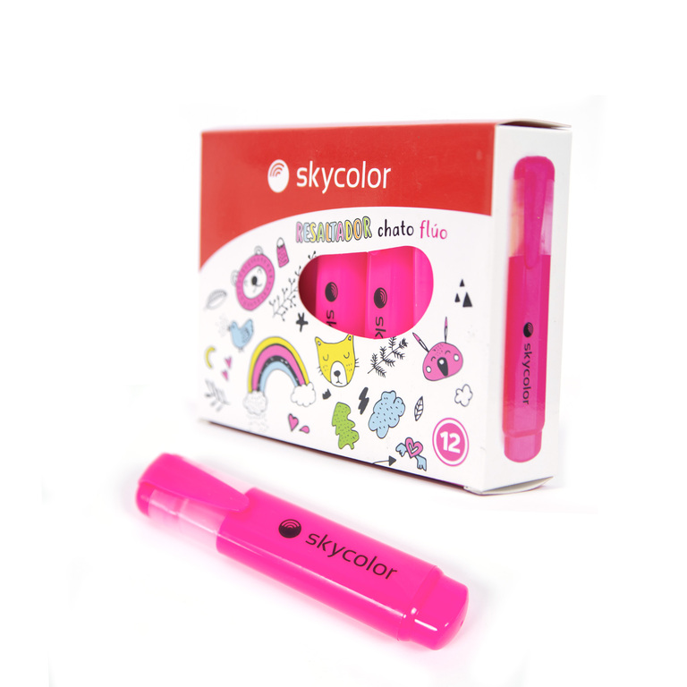 Resaltador Flúo Rosa